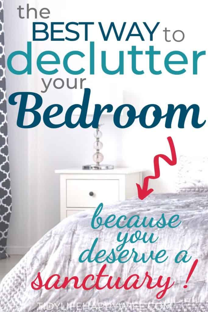 clean and decluttered bedroom