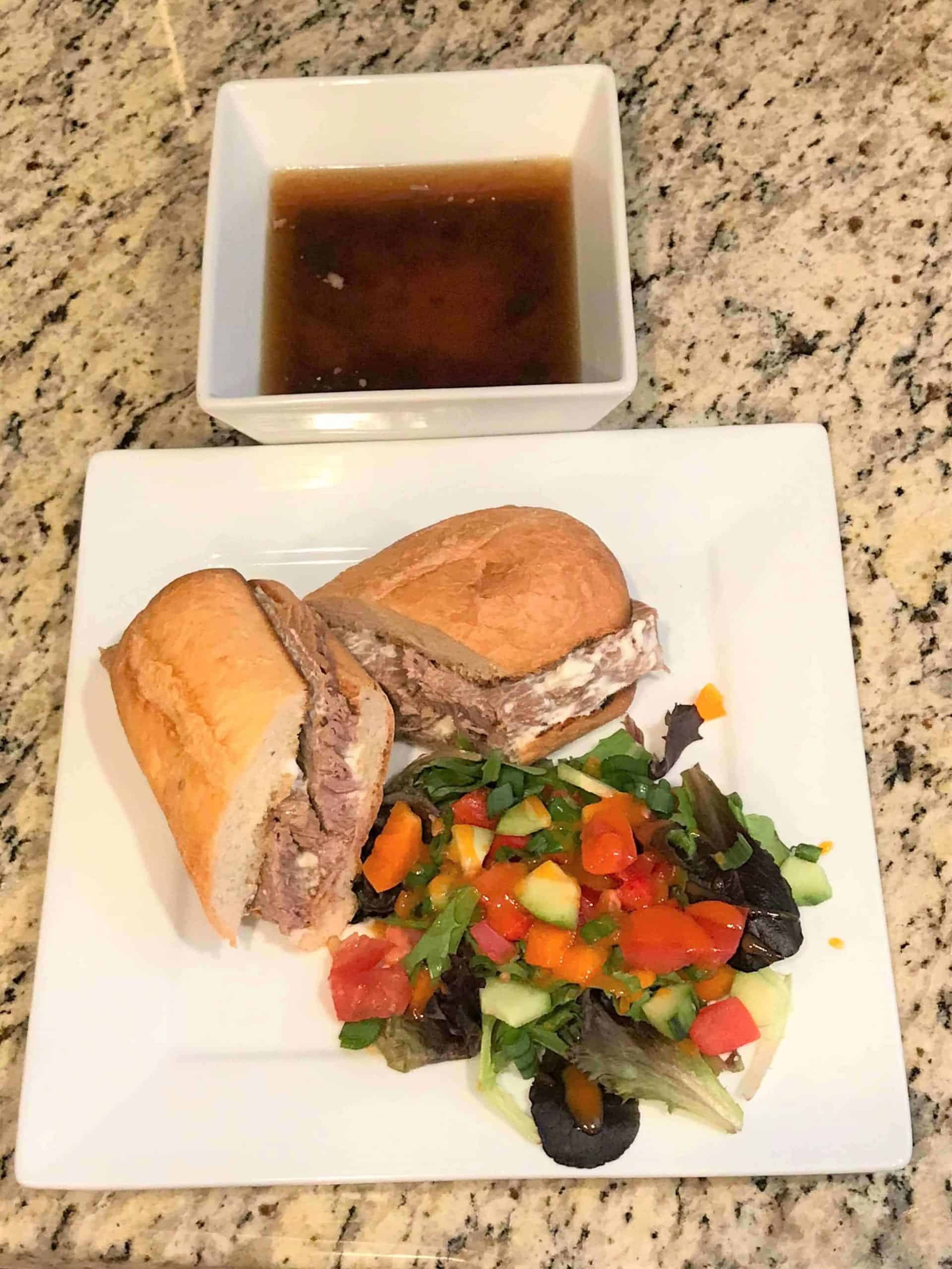 Easy Slow Cooker French Dips Tidy Life Happy Wife