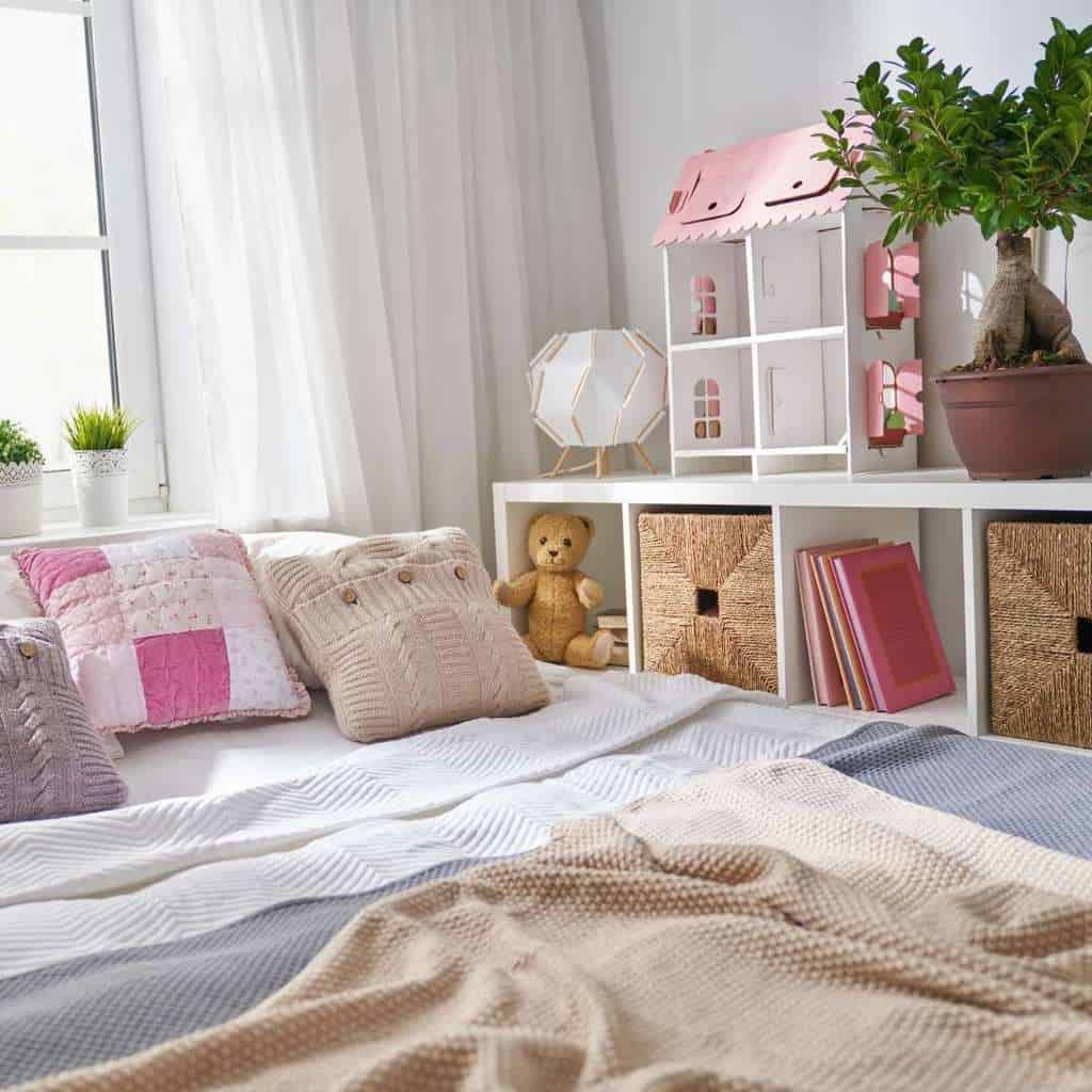 Girl bedroom store storage ideas