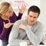 Woman nagging her husband