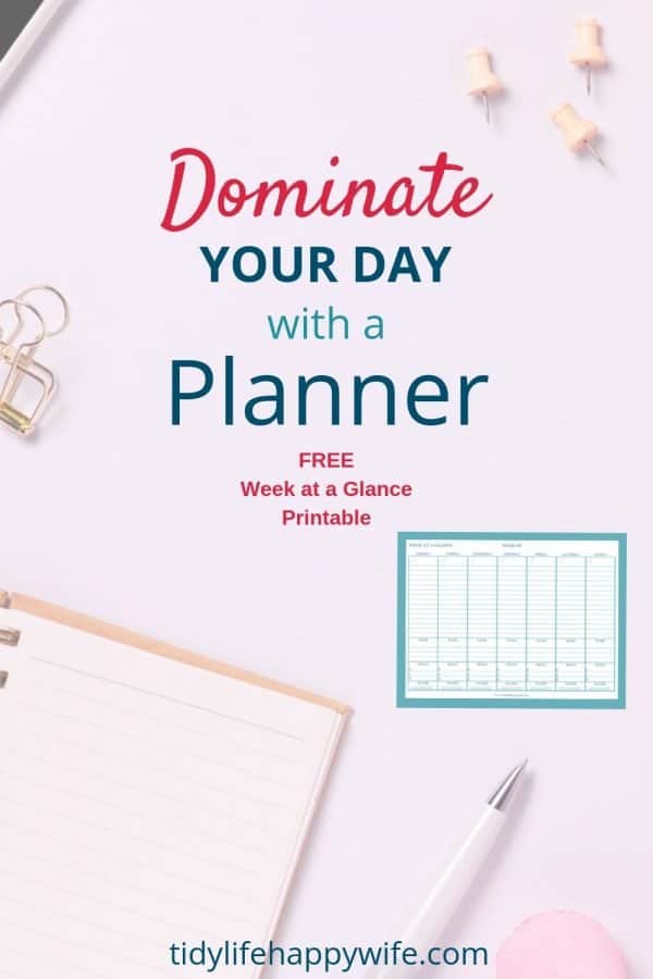 Planner used to organize your life