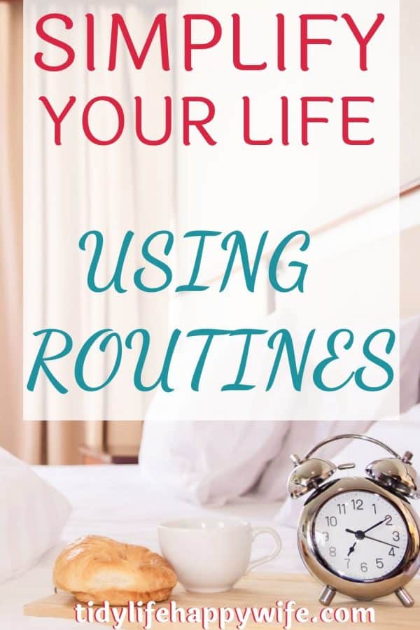 Alarm clock set to get up early to start morning routine for a simpler life