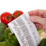 groceries and receipt