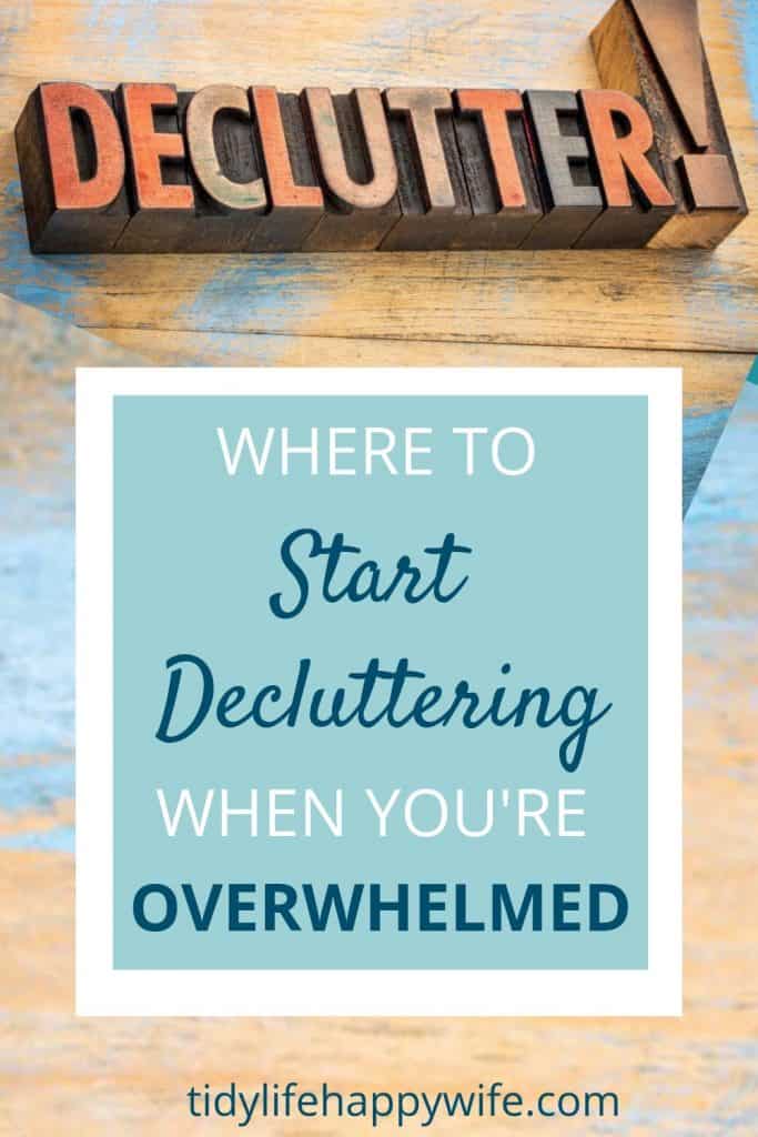 Declutter sign - where to start