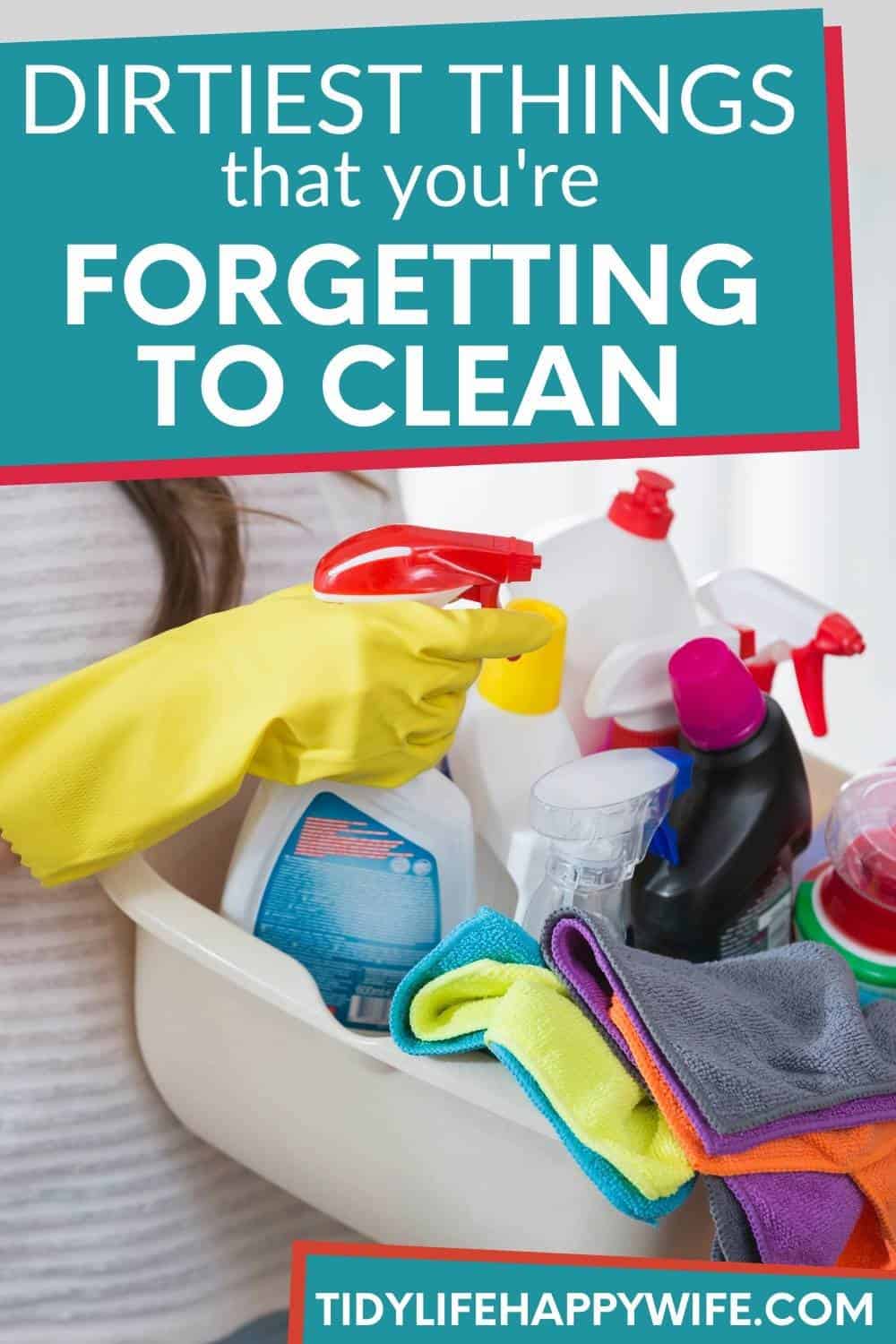 Oh, the things we forget to clean! You dusted, wiped the counters, and mopped the floors. You're certain you cleaned it all . . . But what if you didn't? People forget to do things all the time. You don't want to worry that your guest will find a spot in your bathroom or kitchen that you forgot to clean. Check out the dirtiest places most people forget to clean. If you find a couple you're not cleaning, add them to your regular cleaning routine so you don't have to worry anymore. via @Tidylifehappywife