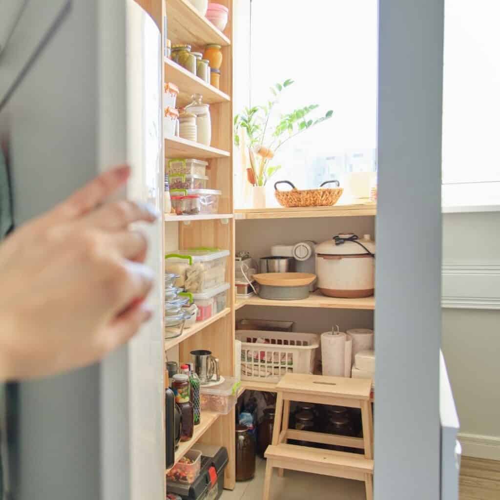 pantry of unwanted items that need to be decluttered