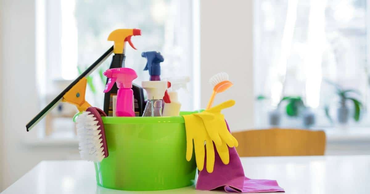 Cleaning Tools in Bucket